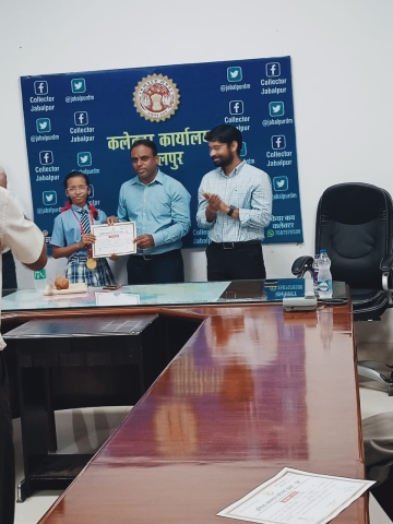 PSY Meritorious honor in Jabalpur Collectorate